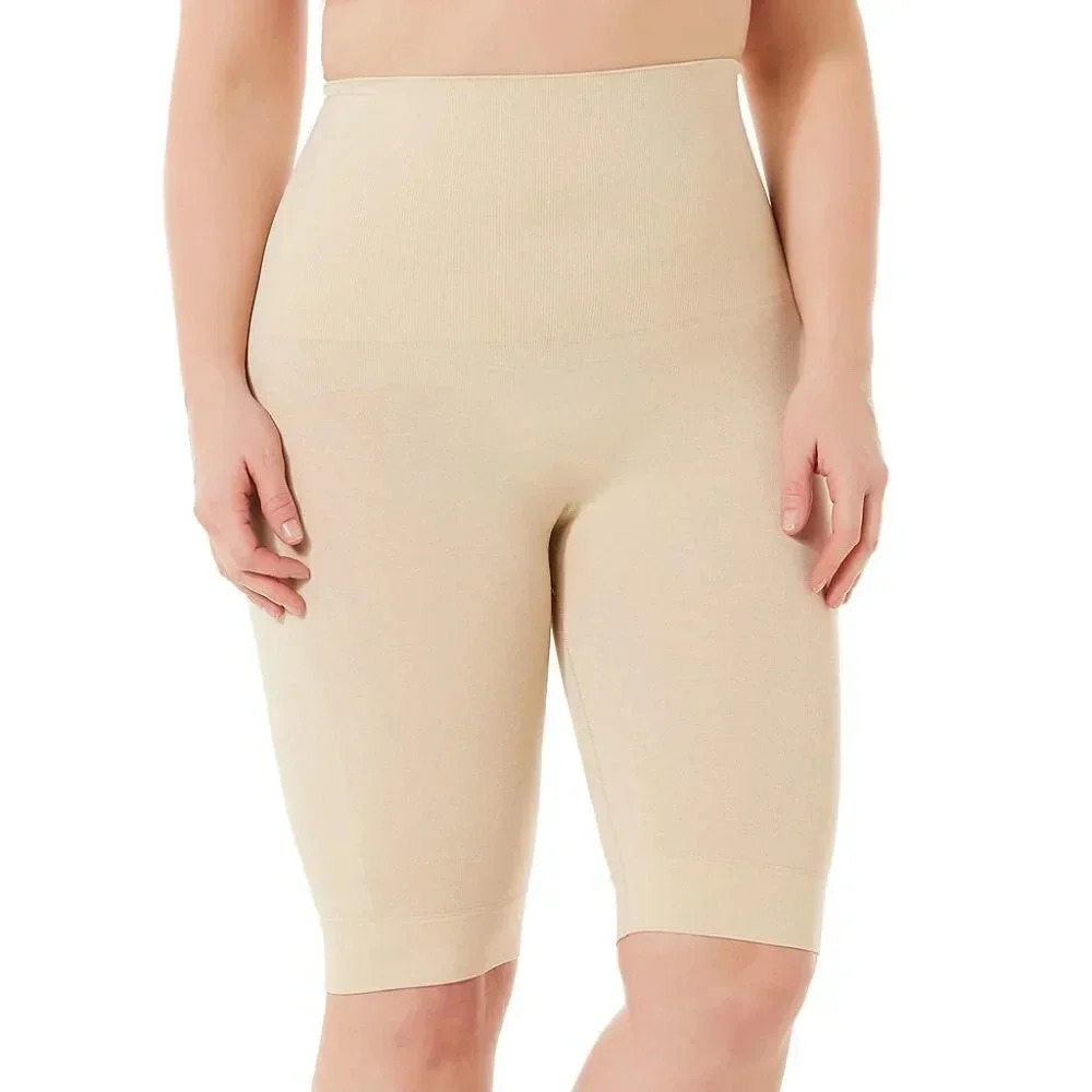 1X Simply Emma Plus High Waist Thigh Shaper Nude NWT